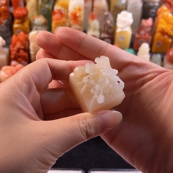 老挝石印石潮****烟手工定制3厘米