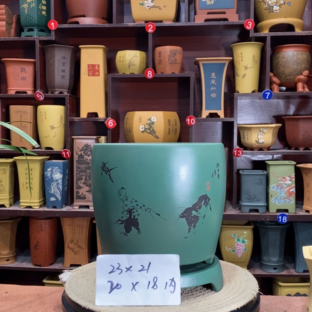 紫砂艺术紫砂花盆