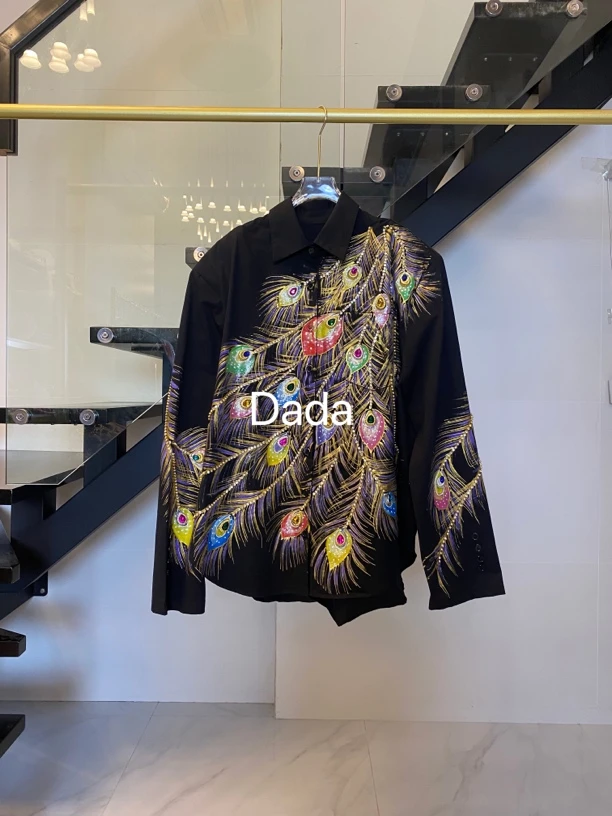 Dada原创设计师重工定制手绘高定系列衬衣C11818