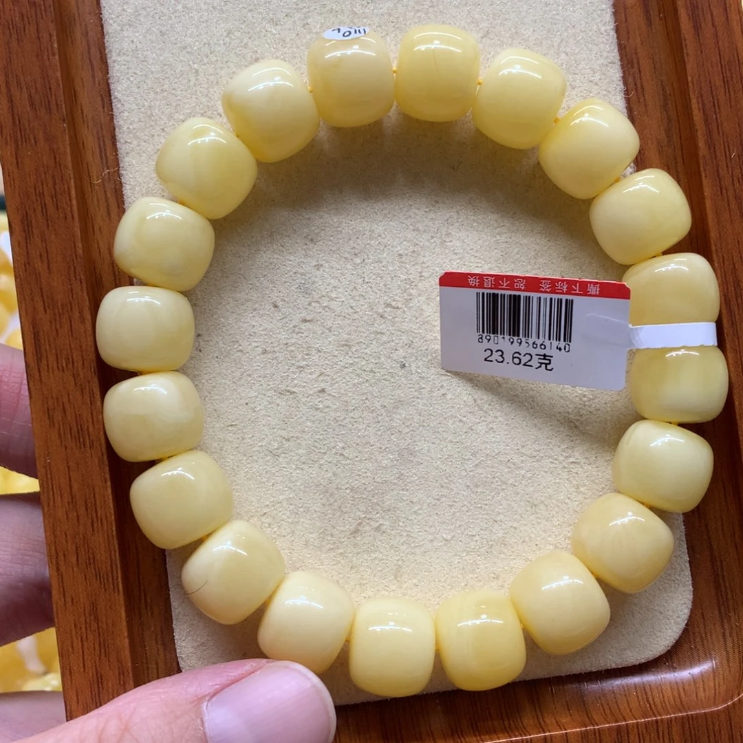 未镶嵌蜜蜡手链蜜蜡
