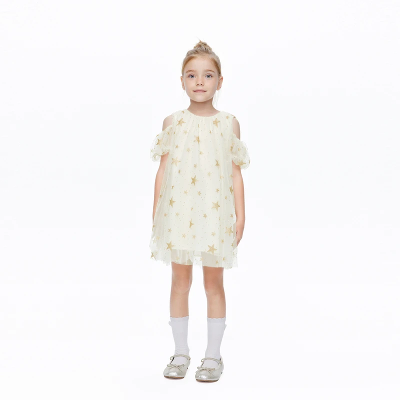 littlemoco童装24夏装新款女童派对礼服网纱连衣裙#KBD2DRS026
