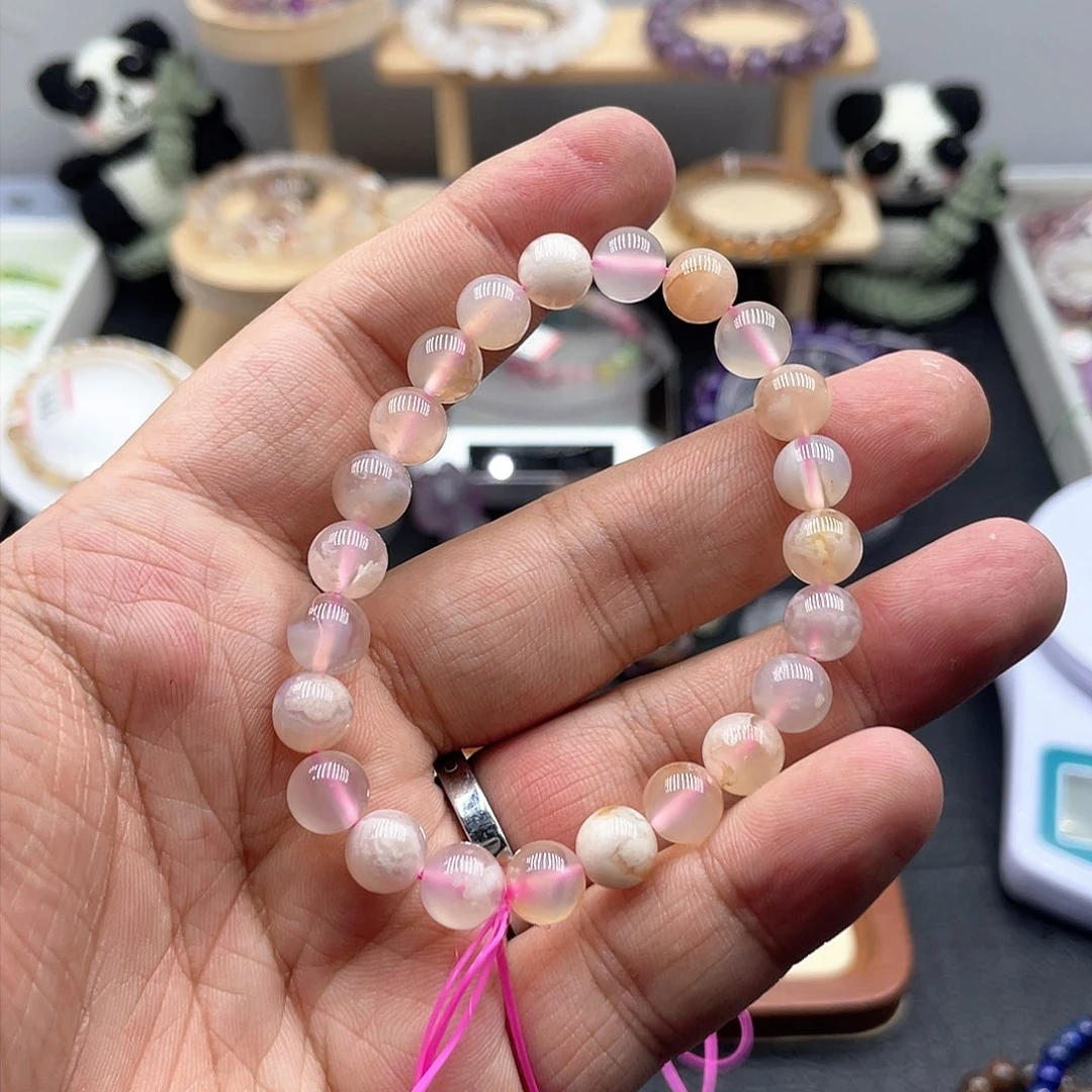 水晶手链未镶嵌樱花玛瑙