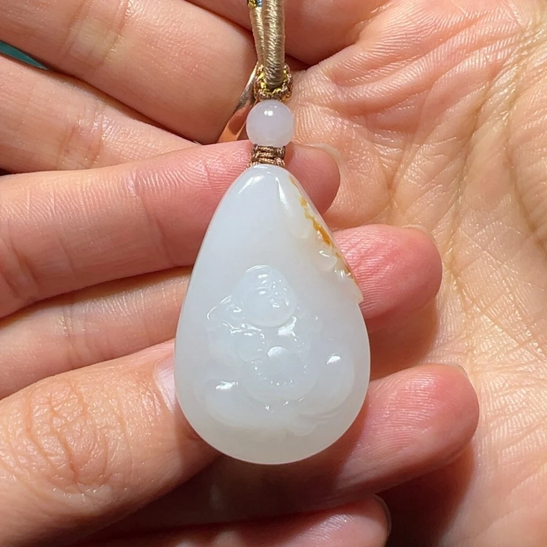 和田玉玉牌未镶嵌明*川