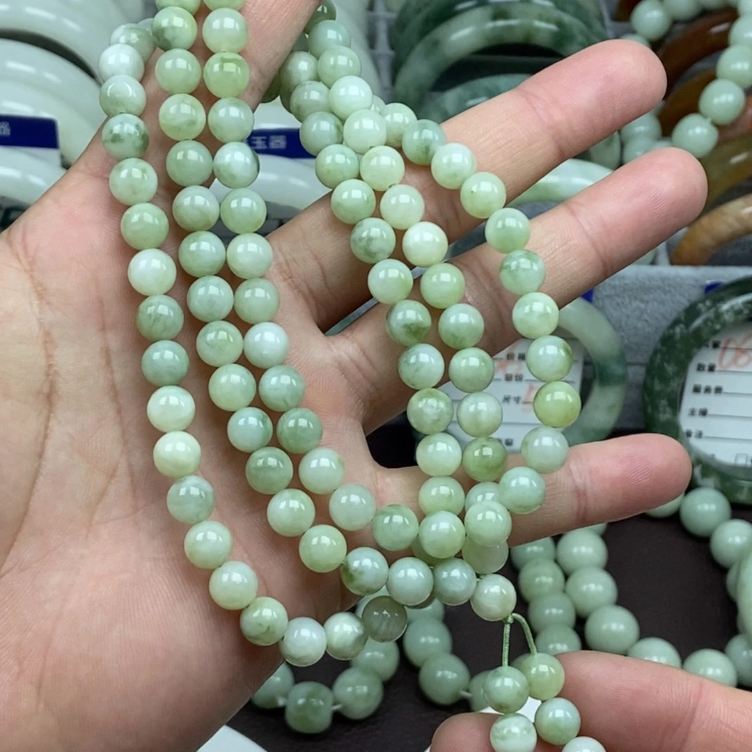 蛇纹石玉未镶嵌手链