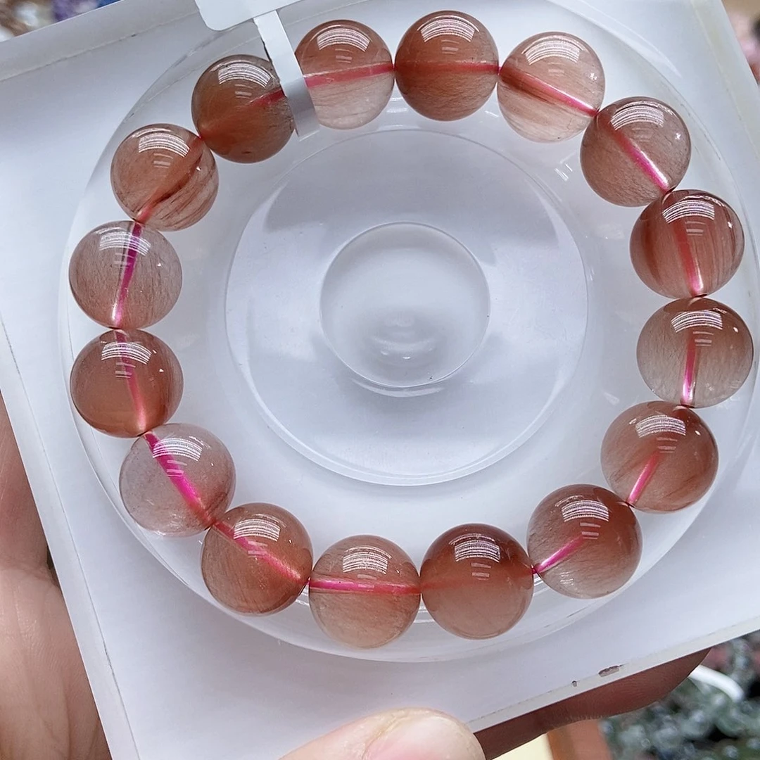 烟晶手串未镶嵌笑**来兔毛13.5