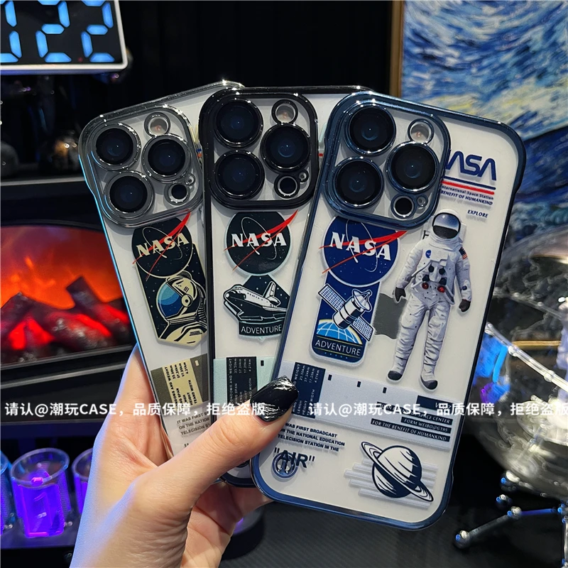 电镀无边框适用苹果16/iPhone/华为手机壳15promax/14防摔p60爆款