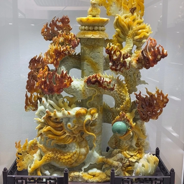 未镶嵌蛇纹石玉（覆膜）珠宝奇石