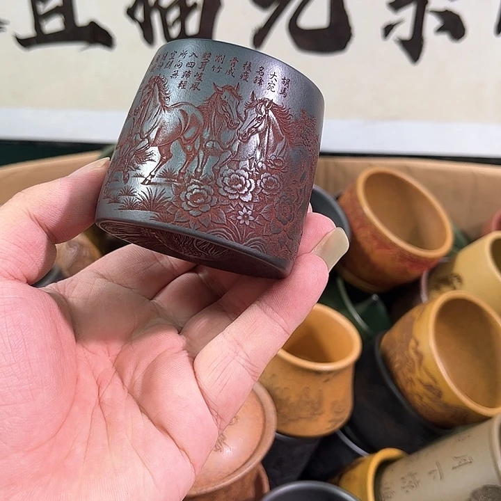 茶杯紫砂全手工紫砂主人杯