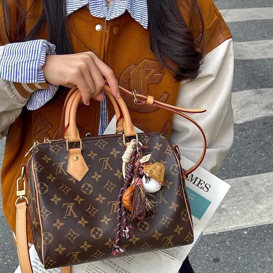95新 LouisVuitton/路易威登 lv speedy25肩带款8879