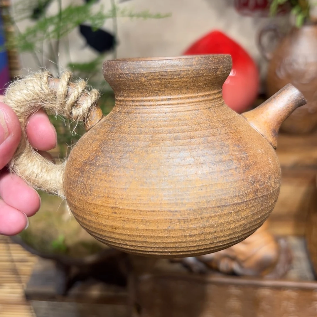 复古风格老陶泥系列茶盘茶具摆件