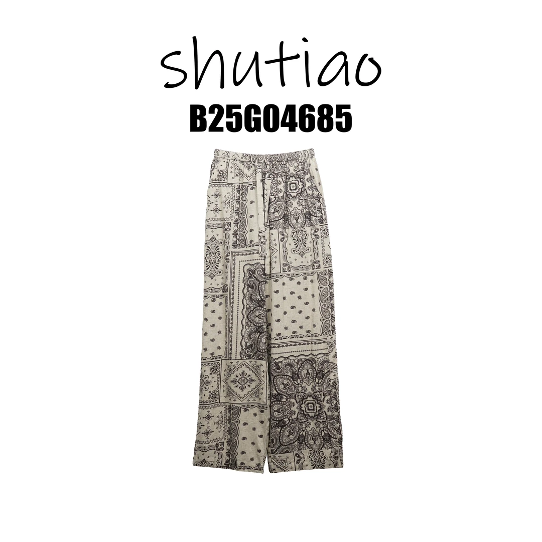 【SHUTIAO】2025夏季：新款小众设计款裤子B25G04685