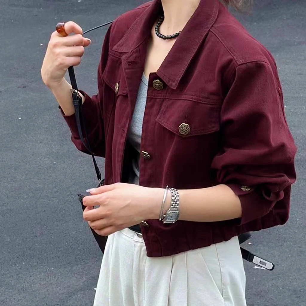 薇莎8836【现货】春款水洗软牛仔外套