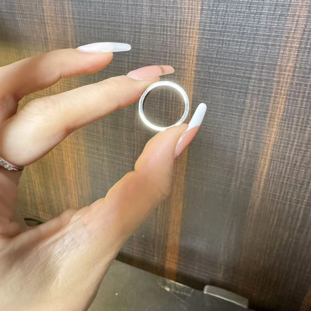 合金合成锆石戒指 合金两排钻窄版戒指经典时尚