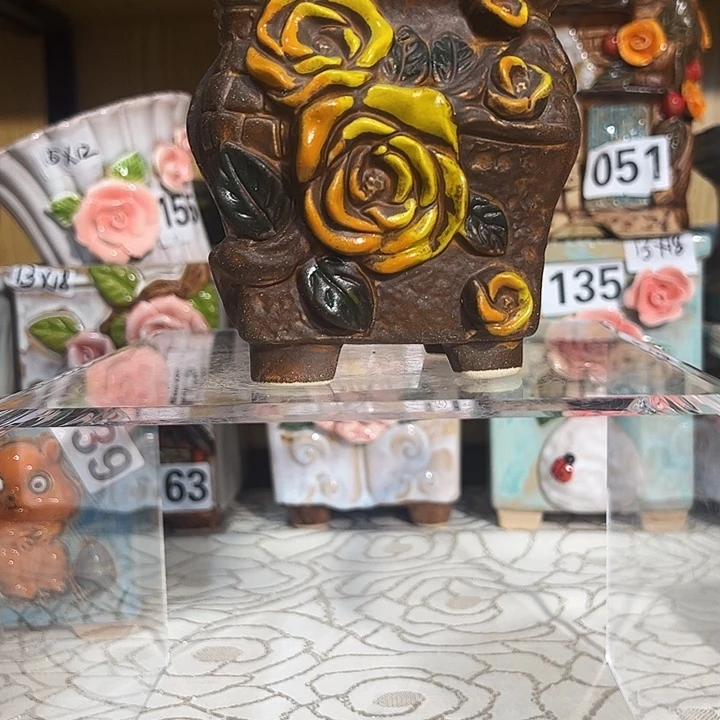 陶瓷多肉花盆满15包邮