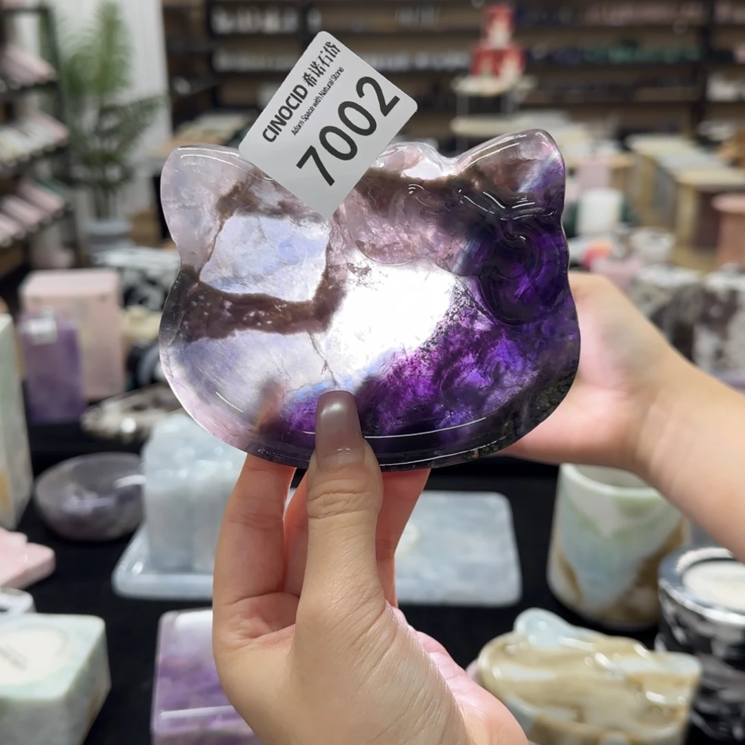 7002紫莹石小猫福利