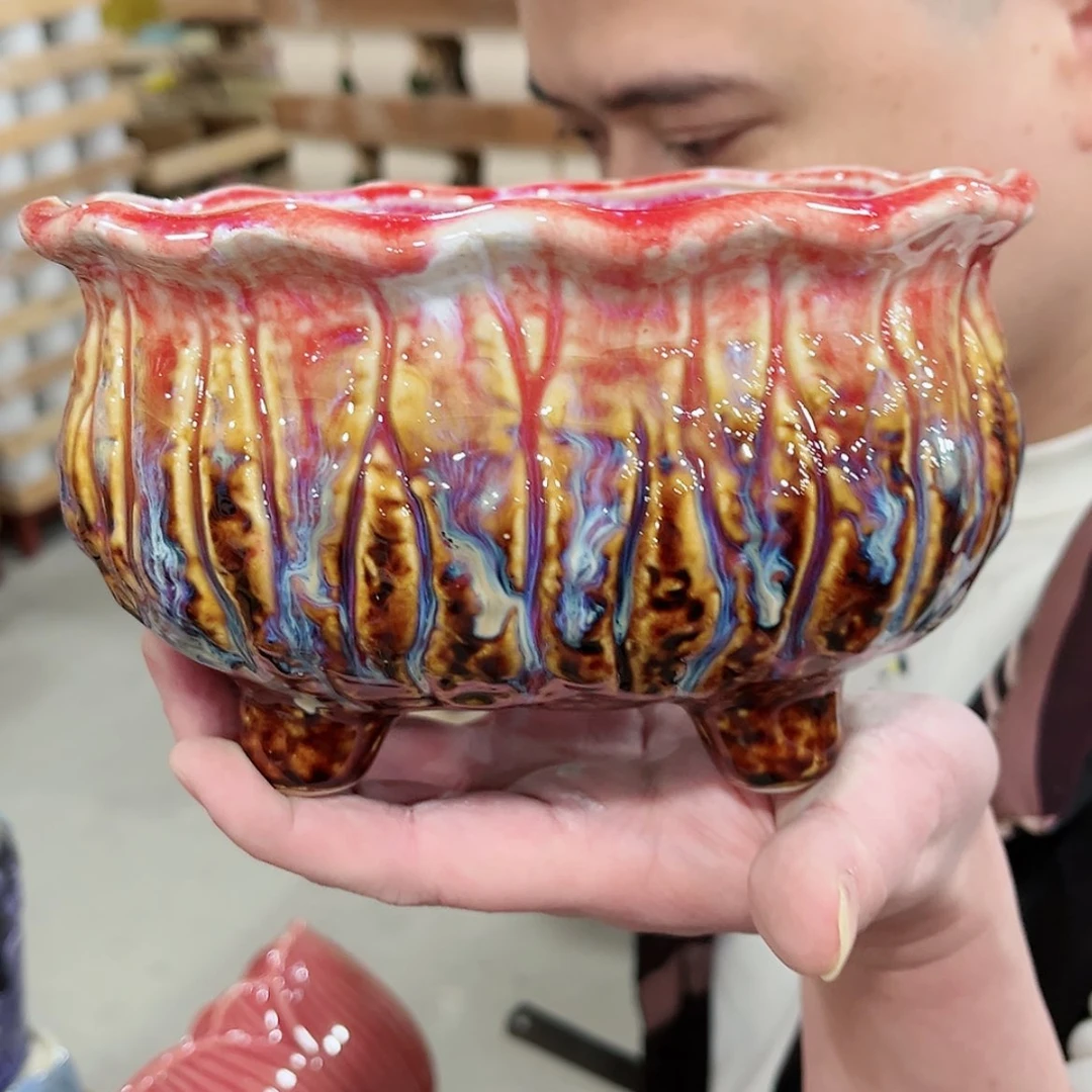 【闪购商品】陶瓷陶瓷多肉植物花盆