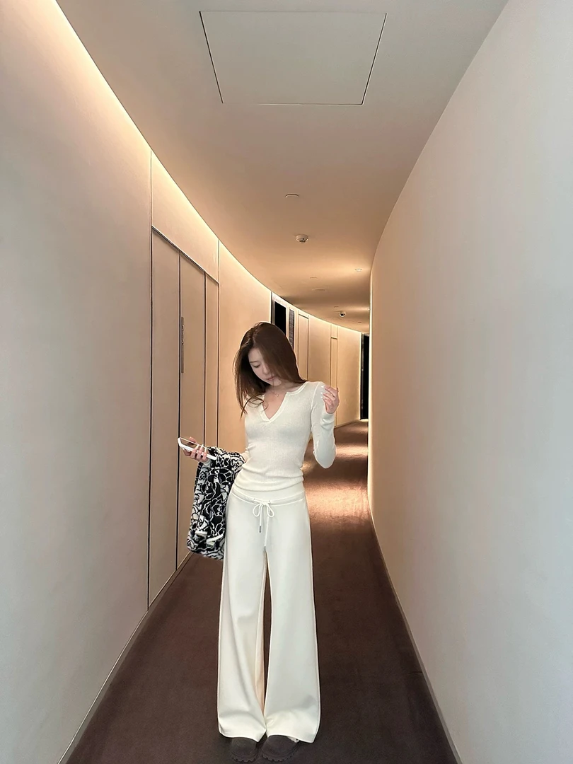 蝶宝xi（剪标） bi入温暖牌 定染磨毛卫裤加色版秋冬直筒休闲裤