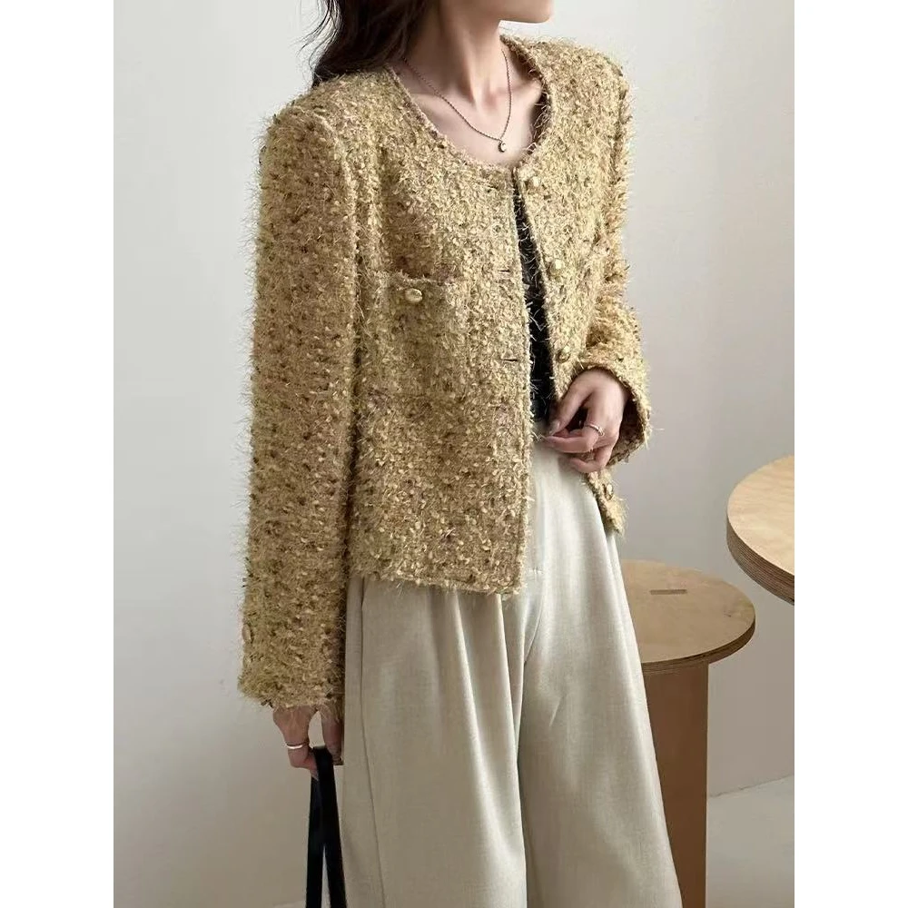 新款气质小香风外套812