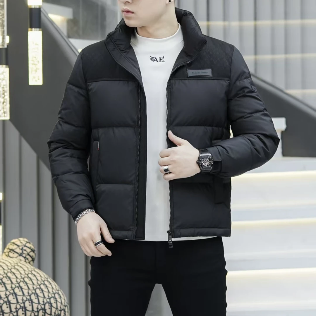 男士休闲拼接时尚潮流羽绒服910