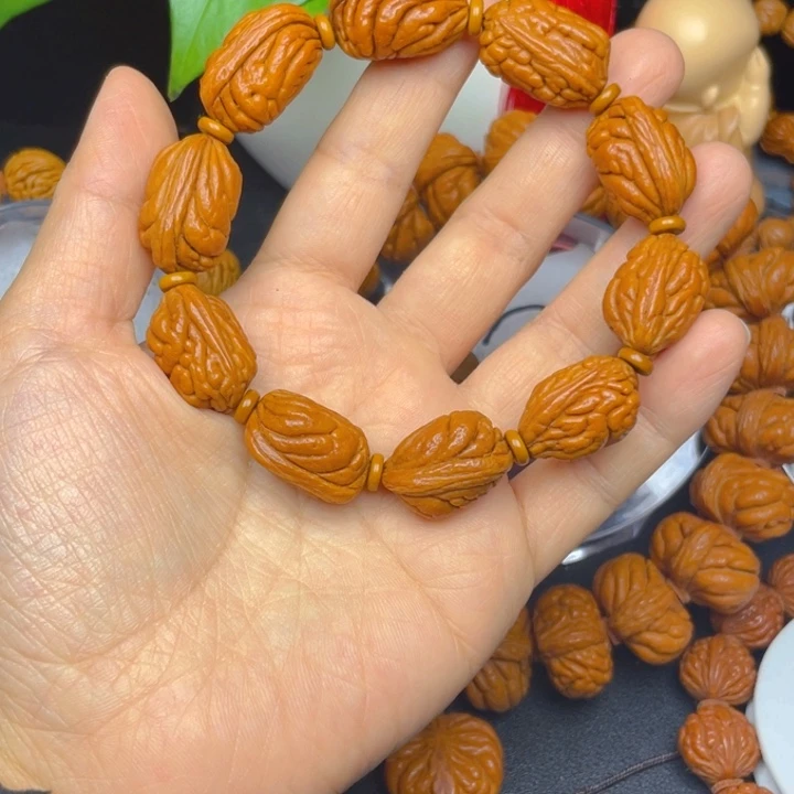 ****吊坠桃核龙纹桃核手串