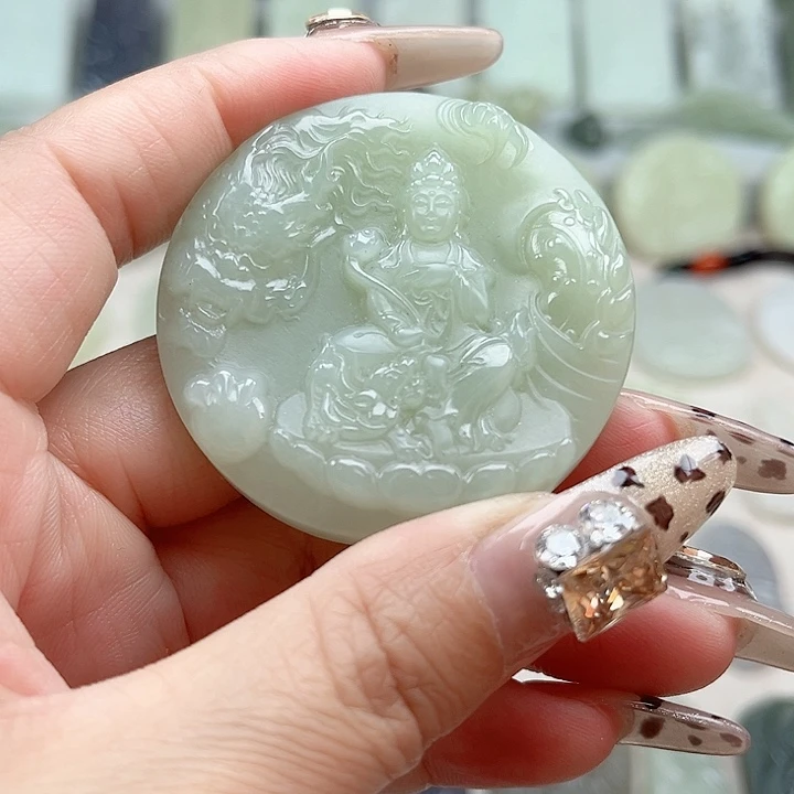 和田玉未镶嵌颈饰