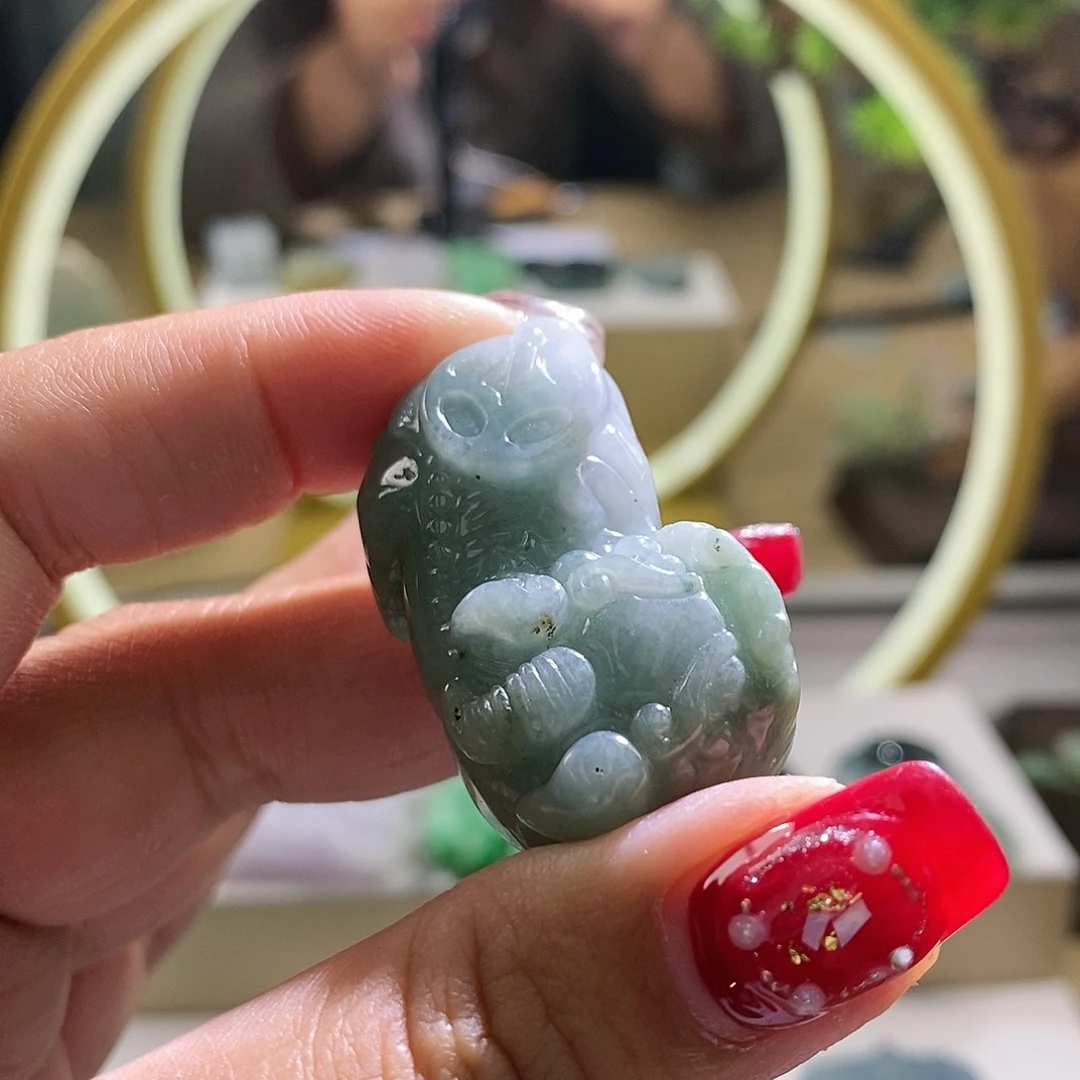 【闪购商品】翡翠颈饰未镶嵌貔貅