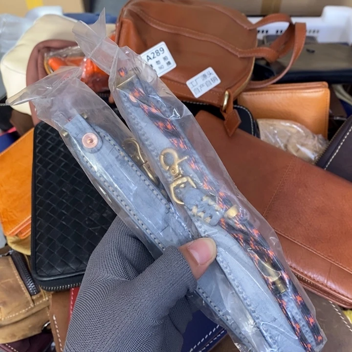 头层牛皮雾蜡长肩带