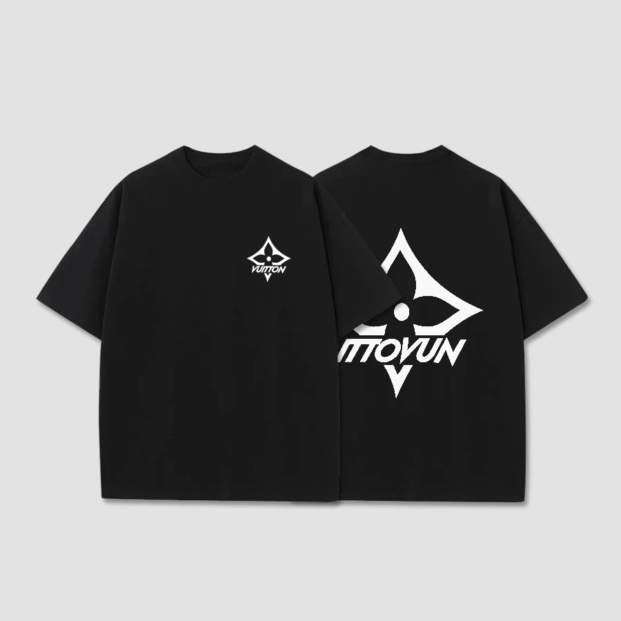 潮牌T恤 方片短袖 双面印花纯棉百搭重磅男士圆领美式上衣502171