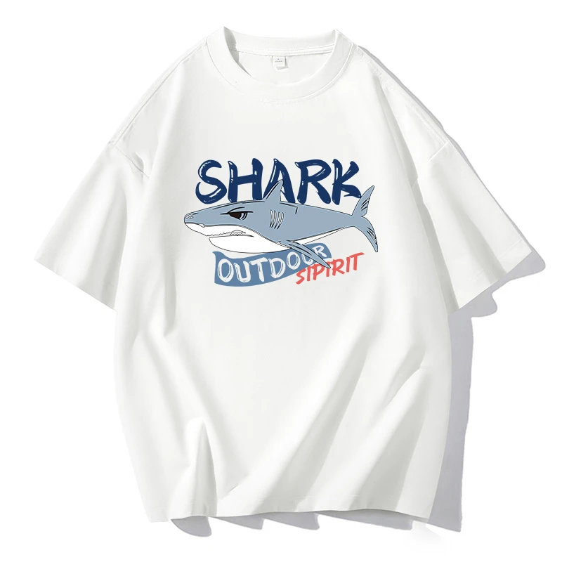 100棉夏季新款男士男生圆领短袖T恤情侣款学生宽松大码印花半袖