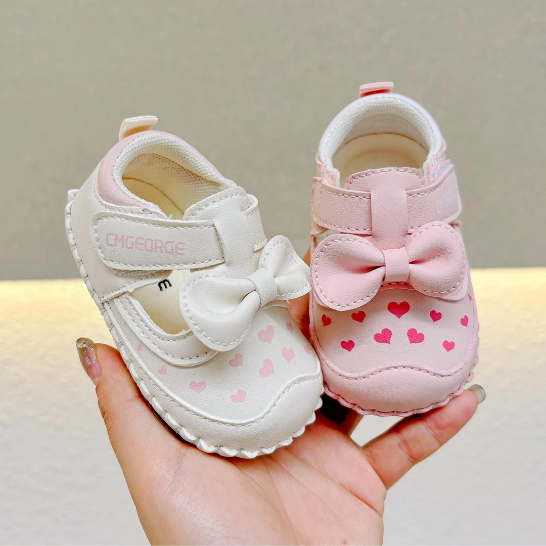 儿童秋季0-1岁休闲学步鞋1-2岁女宝宝鞋包头防滑软底男宝学步鞋