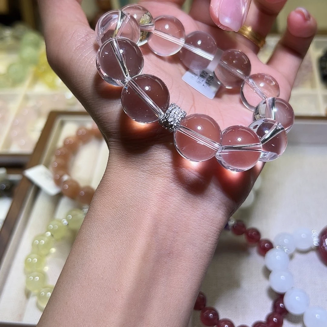 水晶手链未镶嵌白水晶16m48小时鉴赏