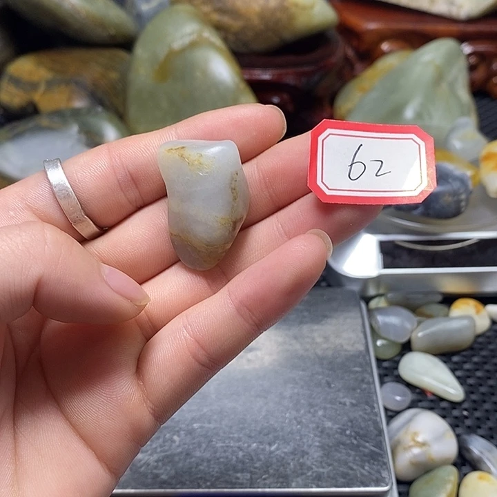 和田玉未镶嵌挂件62