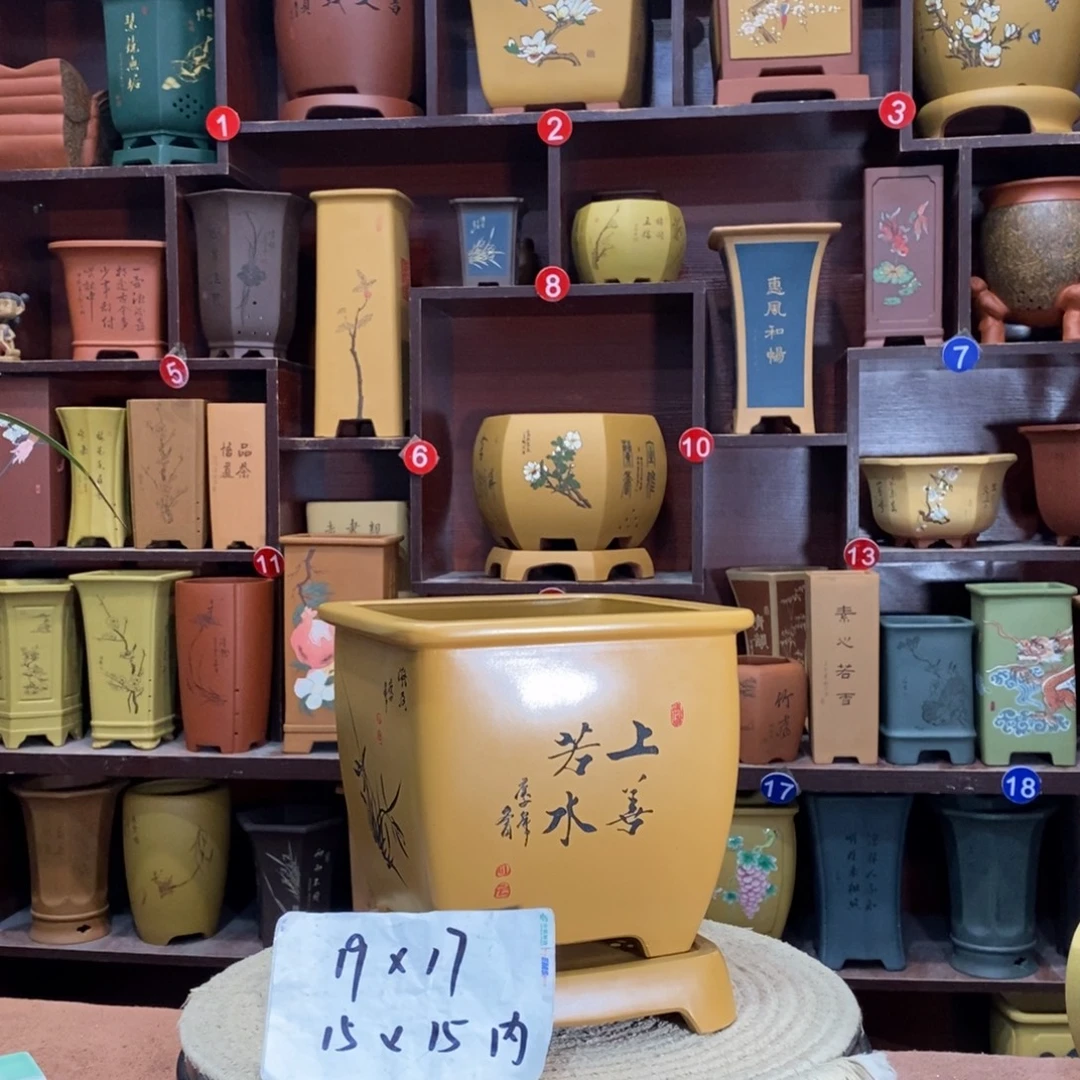 紫砂艺术紫砂花盆