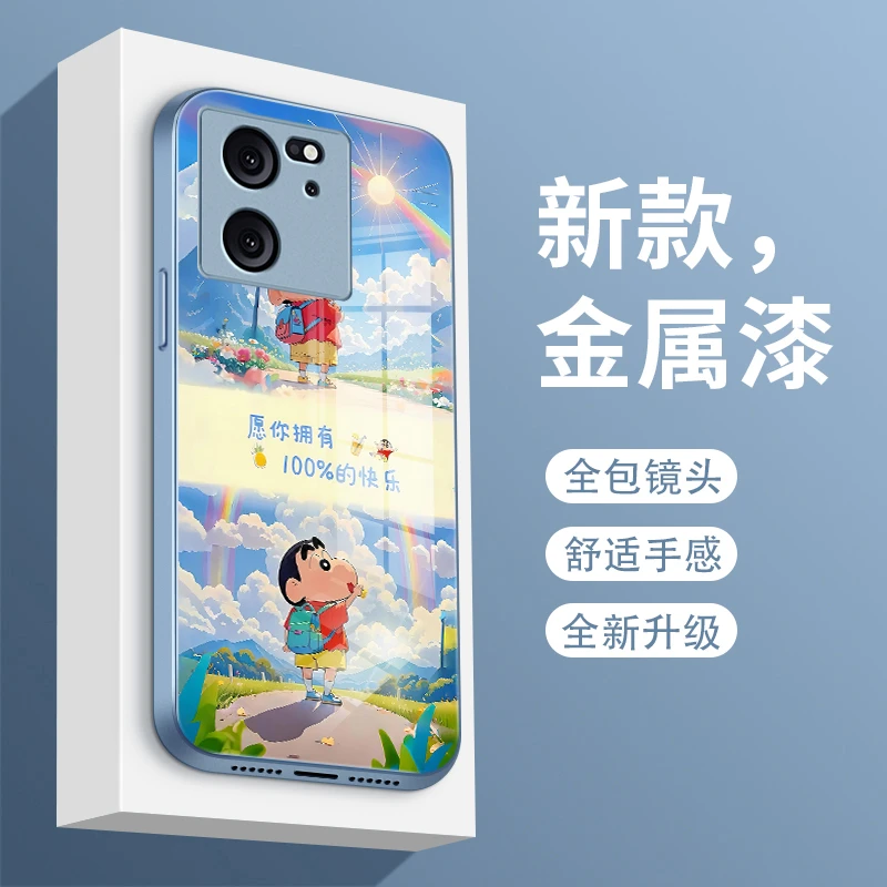 小新语录适用小米红米k60pro手机壳K60至尊版玻璃壳k60e挂绳redm