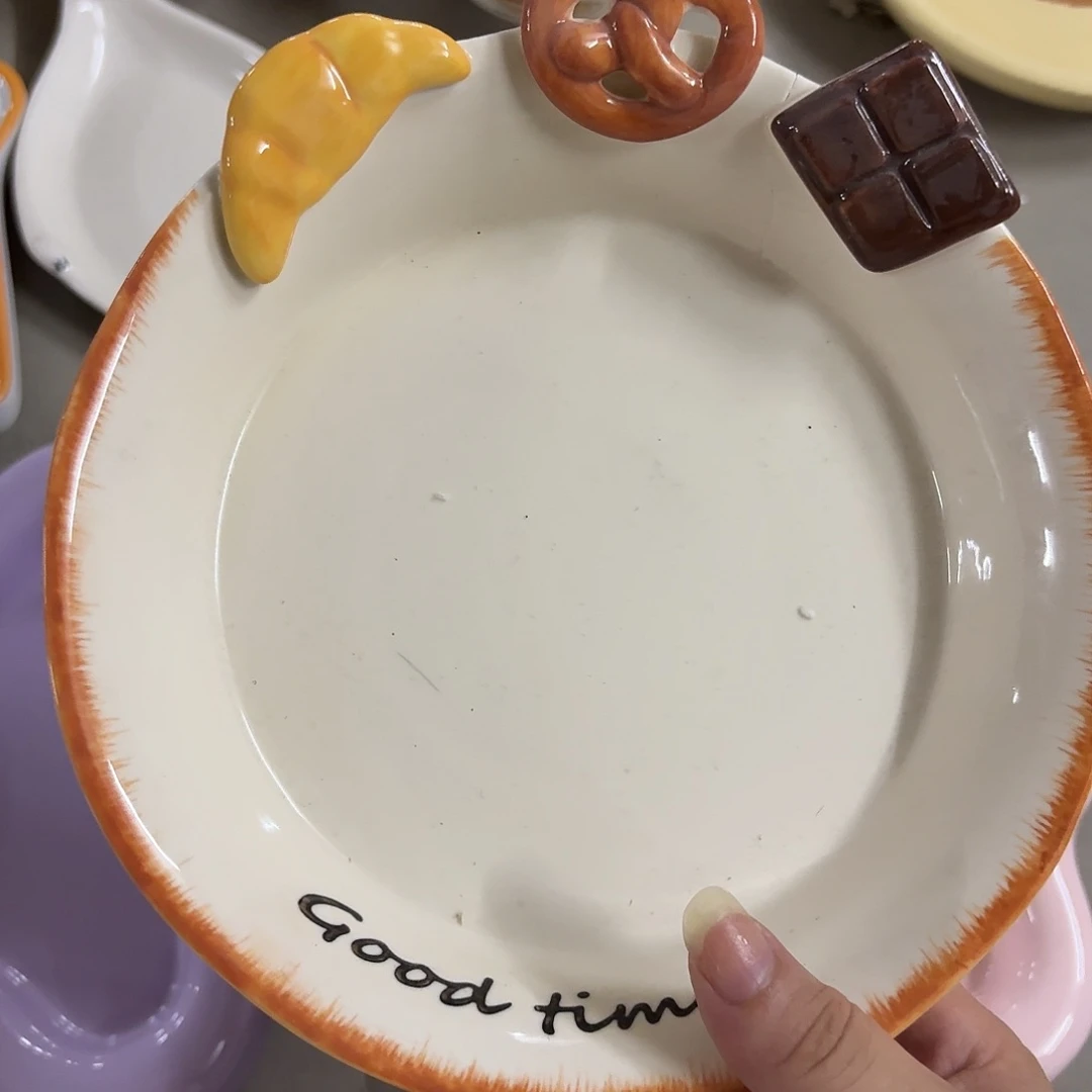 搪瓷微瑕一个饼干盘