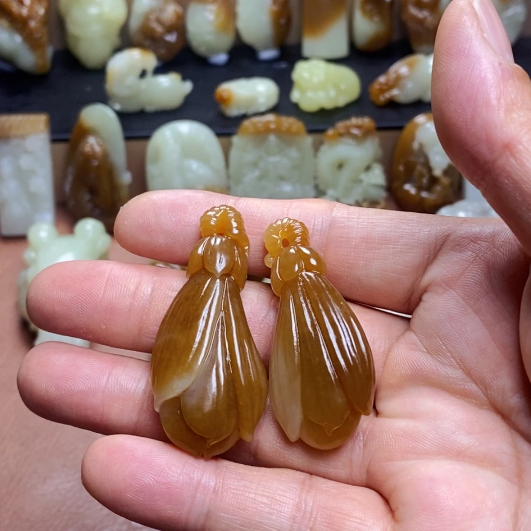 和田玉未镶嵌吊坠(不含链)