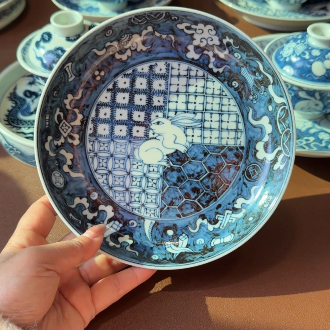手工手绘茶具壶承