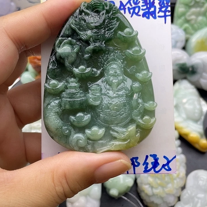 颈饰未镶嵌翡翠天然翡翠