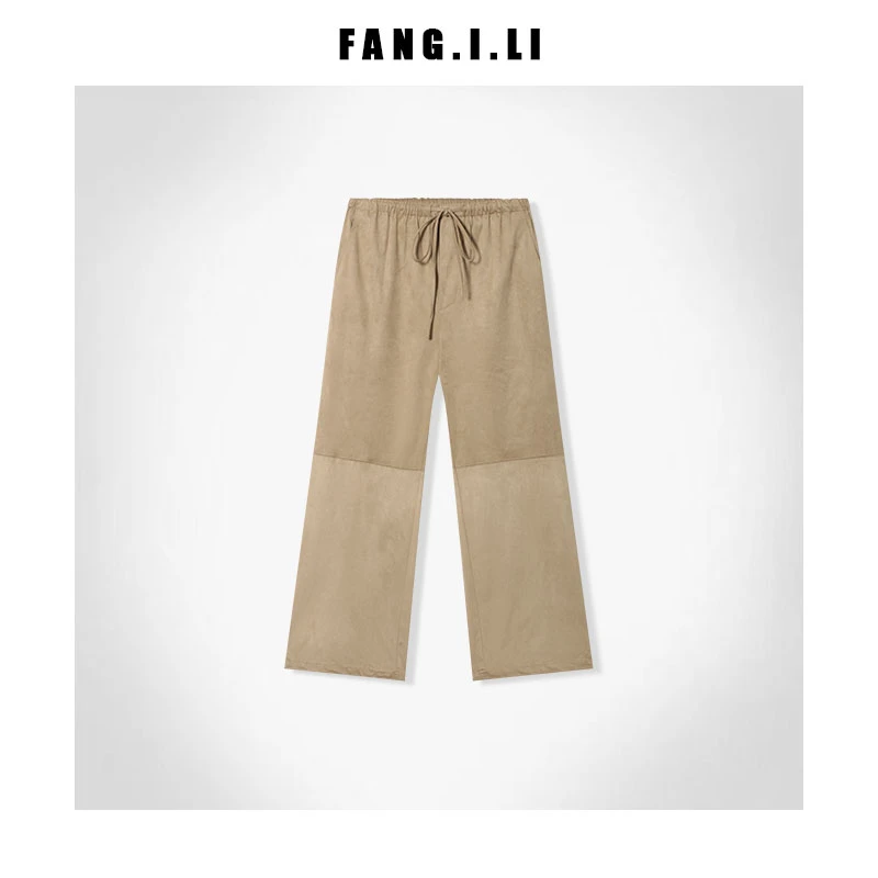 FANG I LI丨百搭神裤丨夏季显瘦卡其色休闲裤