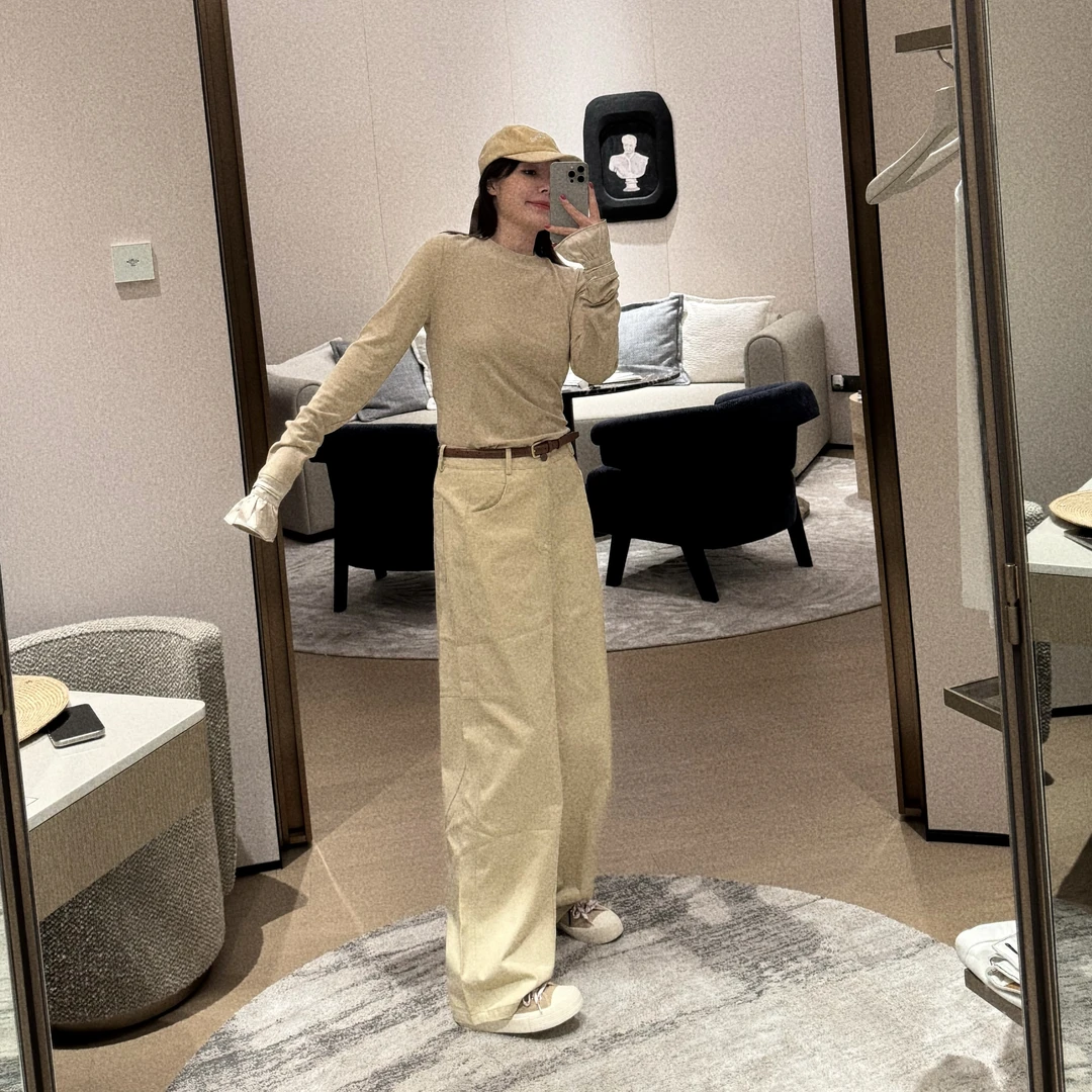 BETTER JOELAY-【甜甜可可】时尚高级直筒裤子宽松百搭休闲风Z1272