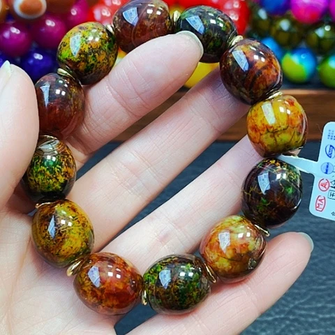 玛瑙/玉髓手链未镶嵌藏地红莲