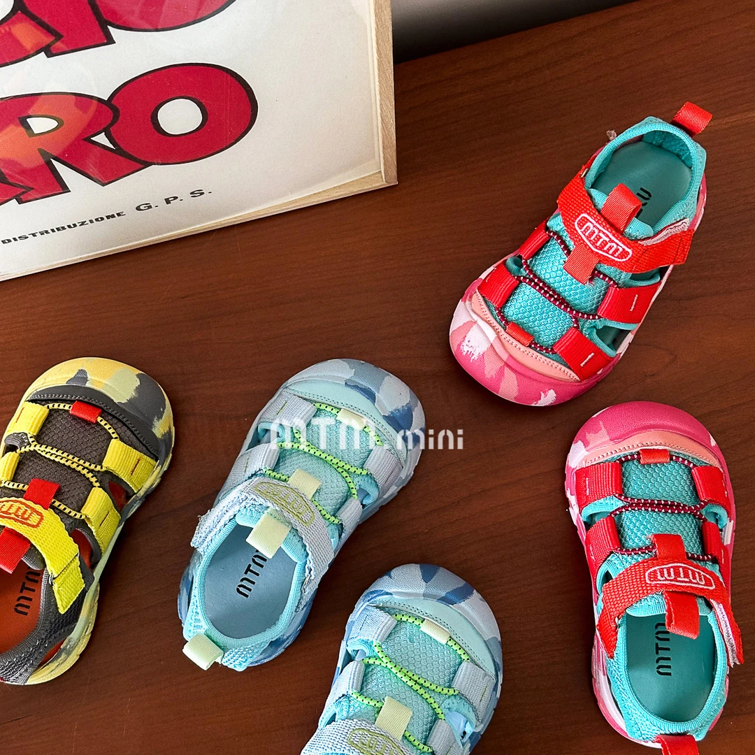 儿童溯溪鞋夏季新款男女童户外鞋子小童包头沙滩鞋宝宝软底学步鞋