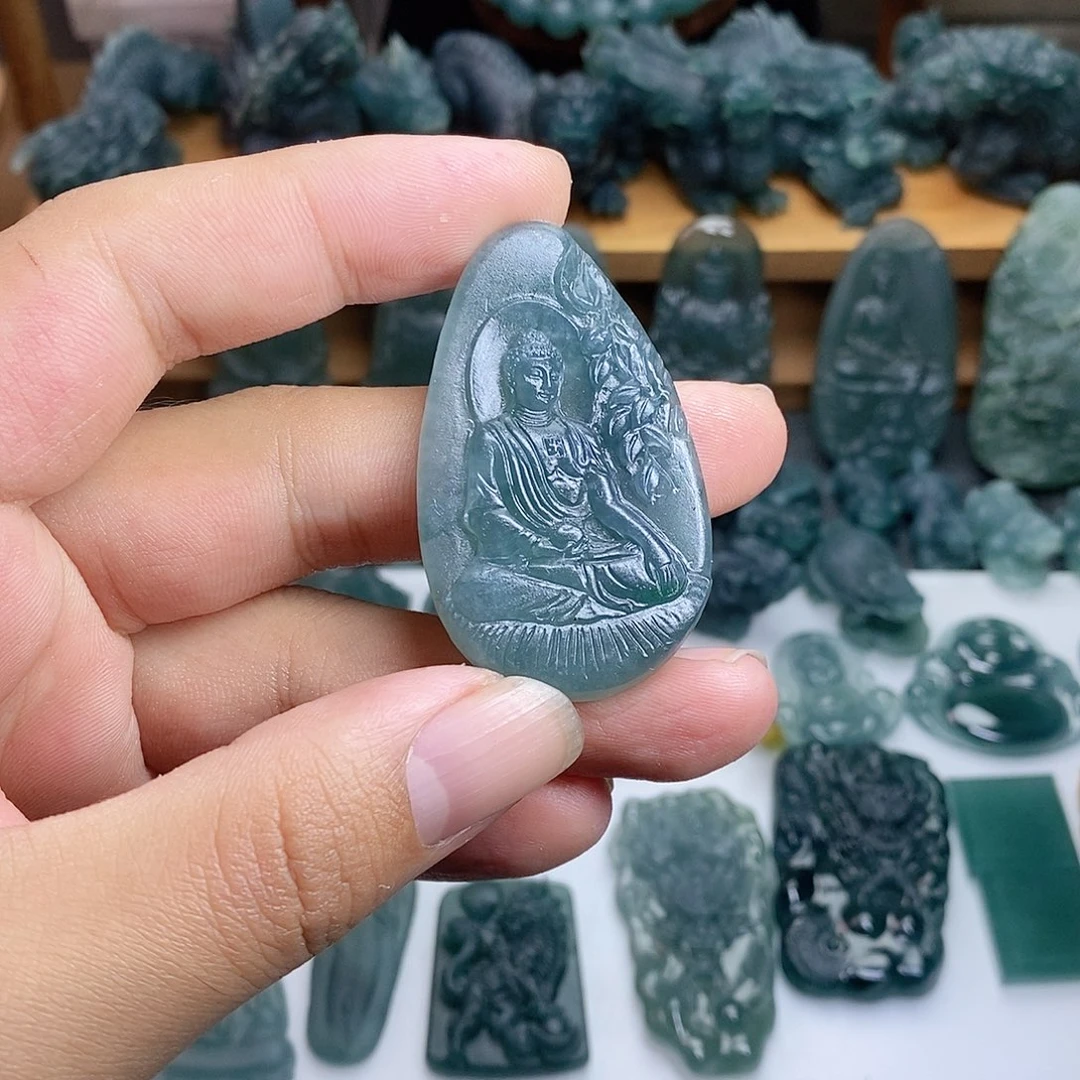 定制翡翠未镶嵌阿米