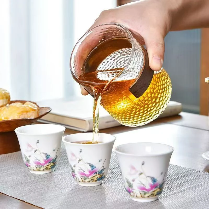 莲花玻璃快客旅行茶具F999