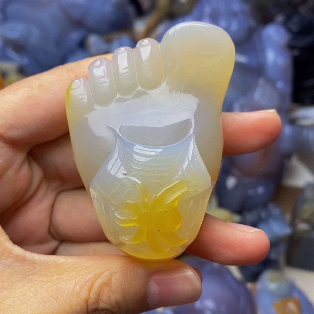 玛瑙/玉髓手把件未镶嵌