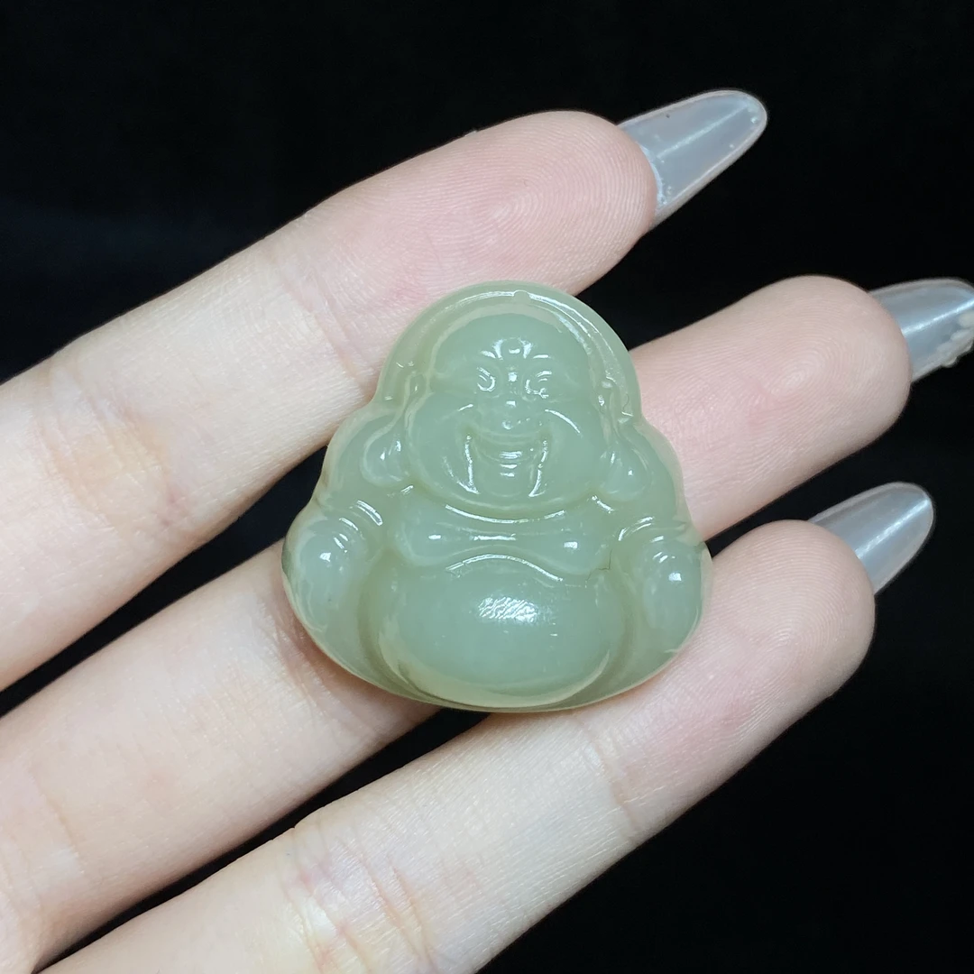 【小北严选】和田玉佛公吊坠约29*29mm带绳【多样性发一】-AH08X670
