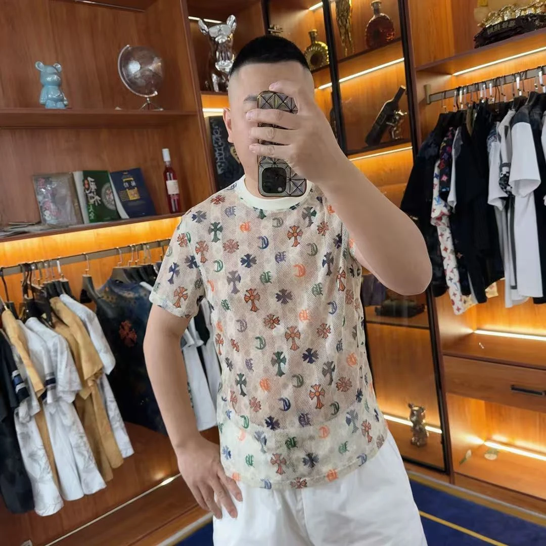 男士夏季新款轻奢休闲百搭修身时尚半袖K259