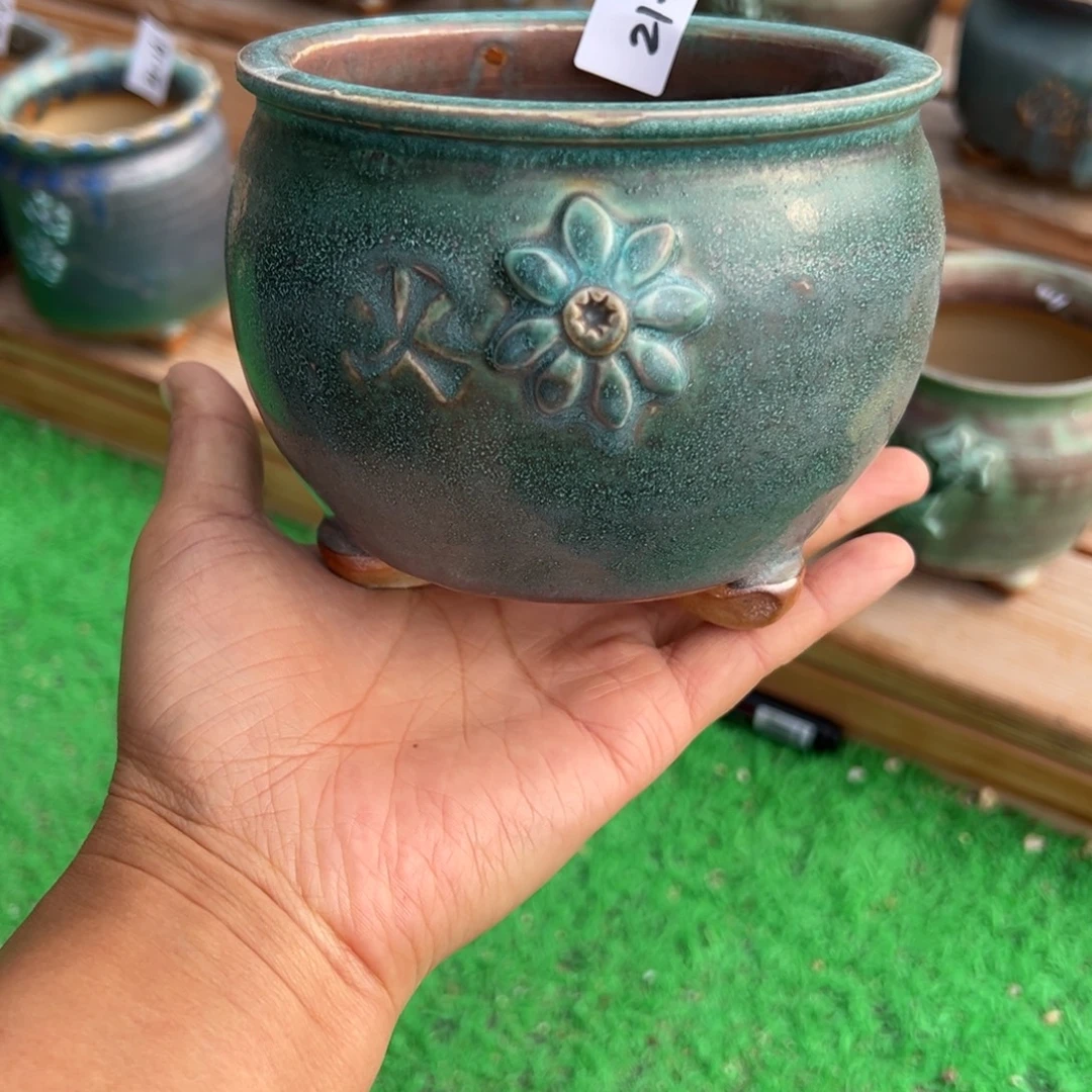 21-17花盆小鹿园艺