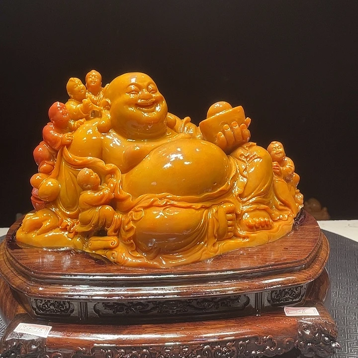用***4寿山石寿山石雕刻艺术品