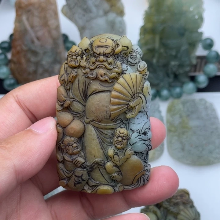 未镶嵌定制翡翠五鬼运财